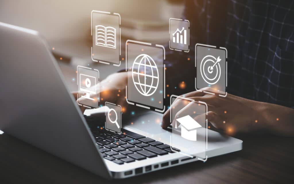 computer featuring partner program resources designed to help partners increase sales and accelerate their businesses